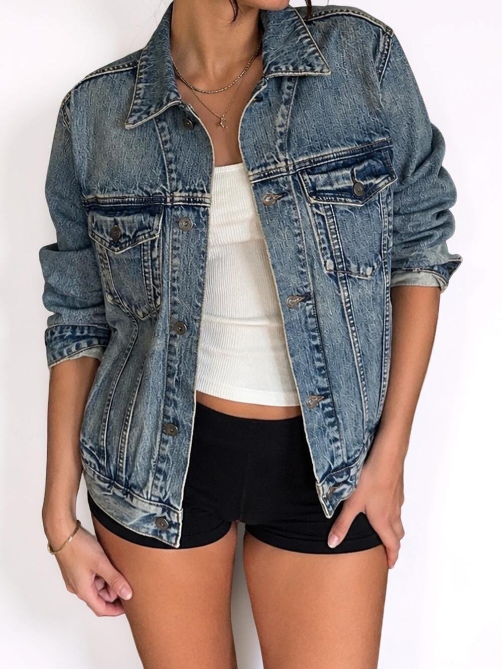 Y2K Gap Jeans 1969 Vintage Wash Denim Trucker Jacket Fall 2006